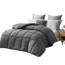 J-bedtime 床寢時光 石墨烯可水洗棉被 冬被, 沉穩灰