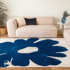 elena heim 可水洗花朵印花柔軟絨毛地毯