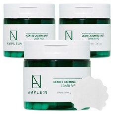 앰플엔 센텔카밍샷 토너 패드 180ml, 60매입, 3개