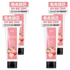 plu 臉部亮白去角質凝膠 蜜桃香, 100g, 4個