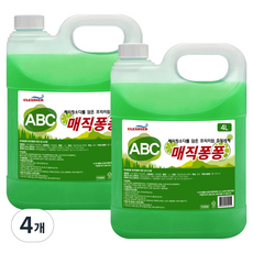 ABC清潔劑魔法泡泡廚房清潔劑, 4L, 4個