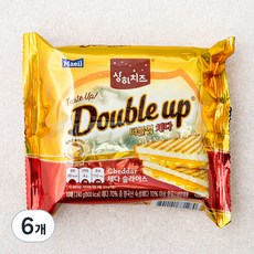 상하치즈 더블업 체다 슬라이스 치즈, 24g, 10매, 6개