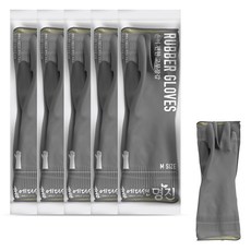 명진 손이 편한 고무장갑, 그레이, 중(M), 5세트