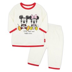 milkmilelolo 迪士尼兒童米奇米妮素描室內家居服套裝