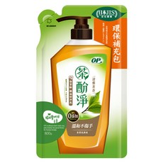 OP 茶酚淨洗潔精 補充包 清雅茶香, 800g, 1包