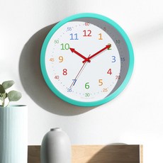 HC CLOCK 彩虹靜音掛鐘 B型 30cm, 薄荷綠