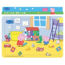 世一 粉紅豬佩佩玩遊戲80片拼圖, 卡通主題，大尺寸安全拼圖, 混和顏色, 180片, 1盒
