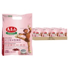 馬玉山 紅豆紫米堅果飲, 360g, 12袋