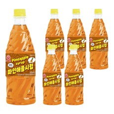 오쉐프 파인애플시럽, 1kg, 6개