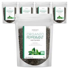 다비앙 유기농 페퍼민트 침출차 리필, 35g, 5개, 1개입