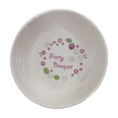 PET PARADISE 寵物用品 陶碗 草莓小花, 1個