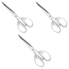 바코젤 투명 손잡이 다용도 가위 16cm, 3개