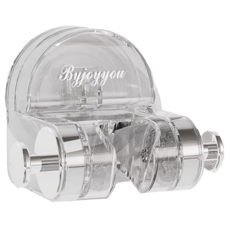 byjoyyou 吸盤式花灑架, 透明銀, 1個