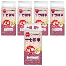 三好米 十七穀米，添加紅藜新配方，日本最新流行養身穀米, 1.2kg, 5包