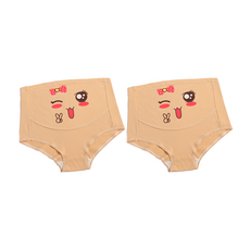 Odami 孕婦腰部控製字符棉內褲 2p
