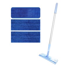 World Clean Shine 超細纖維拖把組 40cm + 加厚超細纖維拖把布 2入, 1套