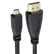 UniSync Micro HDMI轉HDMI高畫質4K影音鍍金頭傳輸線 5M, 單一商品, 1條