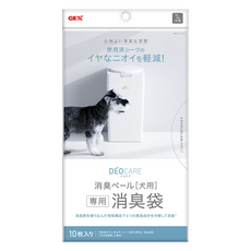 GEX 消臭桶 專用袋 犬用, 白色, 10個, 1組