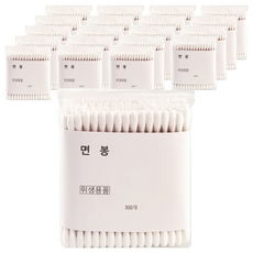 나무 면봉, 300개입, 20개