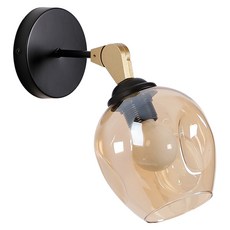 honey comb 紐約工業風 干邑色玻璃壁燈, 1入, 干邑色