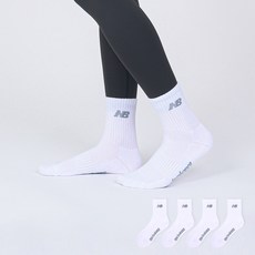 New Balance 男款基本Logo中筒運動襪 4雙