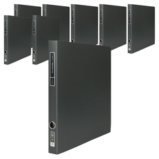 마이다스 D링 프론티어 바인더 파일 프리미엄 불투명 2cm 3공 A4, 흑색, 8개