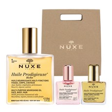 NUXE 巴黎歐樹 豐澤晶亮精華油 100ml+原香精華油 10ml+花香精華油 10ml, 1組