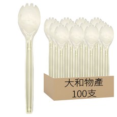 Daiwa Bussan 一次性塑膠匙叉, 100支, 1袋