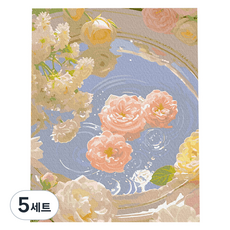 플레이어바웃 DIY 명화 유화 그림그리기 세트 40 x 50 cm, 로즈 인 미러, 5세트