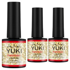 유키 프리미엄 컬러젤네일, 049호 골드크리스탈, 10g, 3개