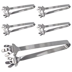 KOUJI叩吉好物 可愛不鏽鋼冰塊夾 430不鏽鋼材質, S02手掌款, 5個