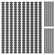 오비크 30공 바인더 라운드 루즈링 20개입, 12mm, 블랙, 1개
