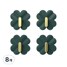 Life Bag 幸運草金色門掛鉤 02, 8個, 混合色