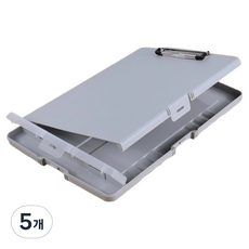 Stack-it 文件板文件收納筆筒 A4, 5個, 紳士灰