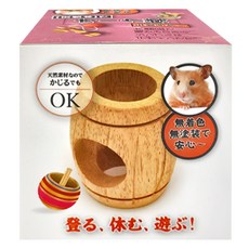 Canary 天然原木橡木桶 寵物鼠適用 台灣產, 原木色, 1個
