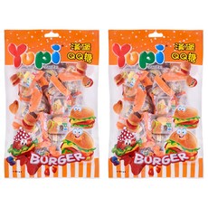 Yupi 漢堡QQ軟糖, 270g, 2袋