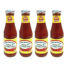 GOLDEN MOUNTAIN 泰國金山辣椒醬 道地泰式風味 香辣濃郁 成分天然, 230g, 4瓶