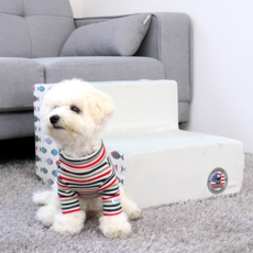 REDPUPPY 魚形藝術寵物階梯, 灰色