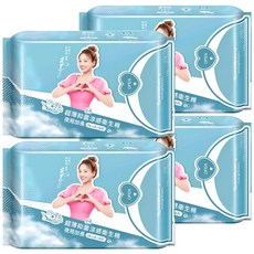Sweetie 舒芯 超薄抑菌涼感衛生棉 夜用加長型, 34cm, 6片, 4包