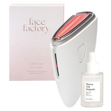 페이스팩토리 셀라이너 피부 마사지기 + 더마앰플 세트, FF-11, 혼합색상