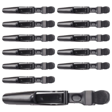 4Me4U 鱷魚嘴美容髮夾, 黑色, 12個