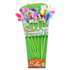 卡式森林歡樂遊戲逗貓棒, 混和顏色, 12支