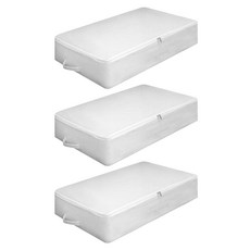 小麥購物 L1009 加厚衣物棉被收納袋 特大(80 x 47 x 25cm), 白色, 3個