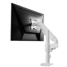 카멜마운트 싱글 폴타입 거치대 모니터암 CA1P, 화이트, 1개