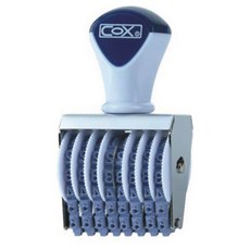 COX 五號八連號碼印, 藍色, 1入