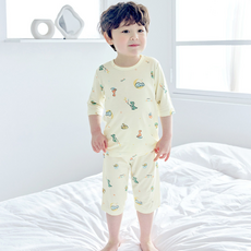 메이키즈 아동용 굿나잇디노 7부모달 상하의 세트