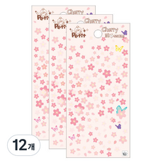 Petit Fancy 櫻花貼紙, 混色, 12個