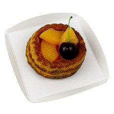 Inp 方形翼型蛋糕底座 12號 11.7 x 11.7 x 1.5 cm, 白色, 50個