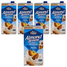 BLUE DIAMOND 藍鑽 Almond Breeze杏仁飲，香草口味，946ml, 5瓶