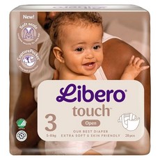 Libero 麗貝樂 Touch 嬰兒黏貼型尿布 5~8kg, S, 28片